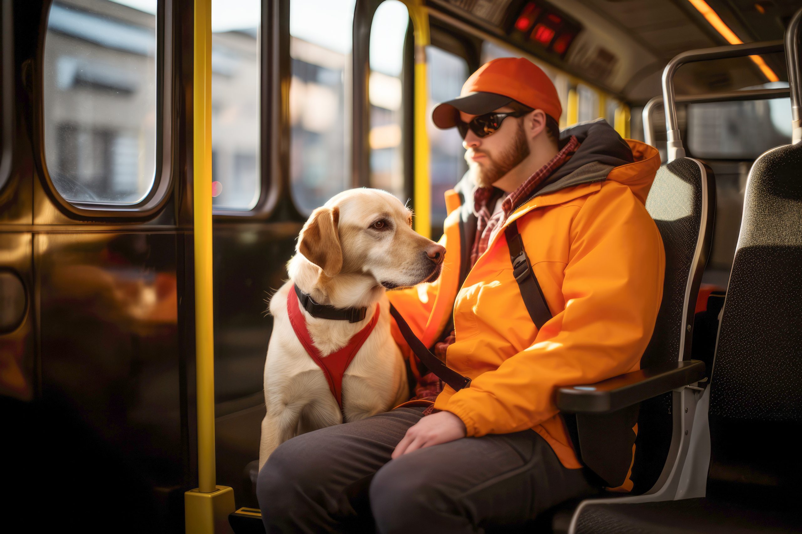 Service Dog on Bus